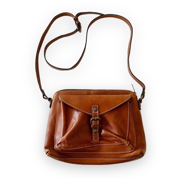 Patricia Nash Avellino Leather Crossbody Bag – Woven Latte Leather, Gold Accents, Adjustable Strap, Multiple Pockets - View #10